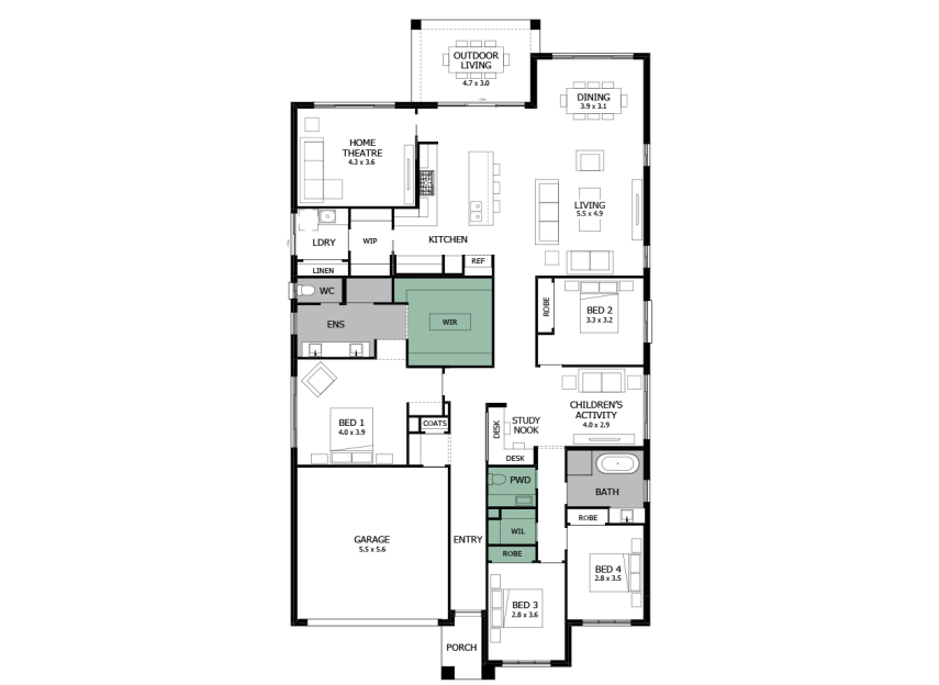oasis-31-single-storey-house-design-option-9-LHS