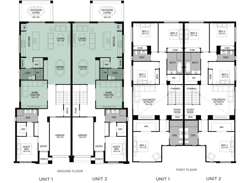 memphis-duplex-house-plan-option-2-LHS