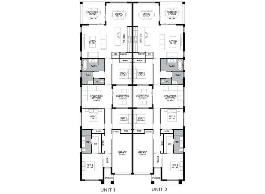 Seattle Duplex Floor Plans