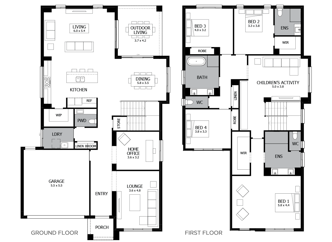 Melody Double Storey House Design With 4 Bedrooms Mojo Homes