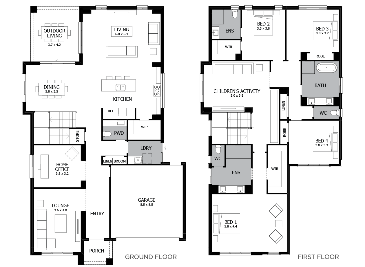 Melody Double Storey House  Design with 4  Bedrooms  MOJO Homes