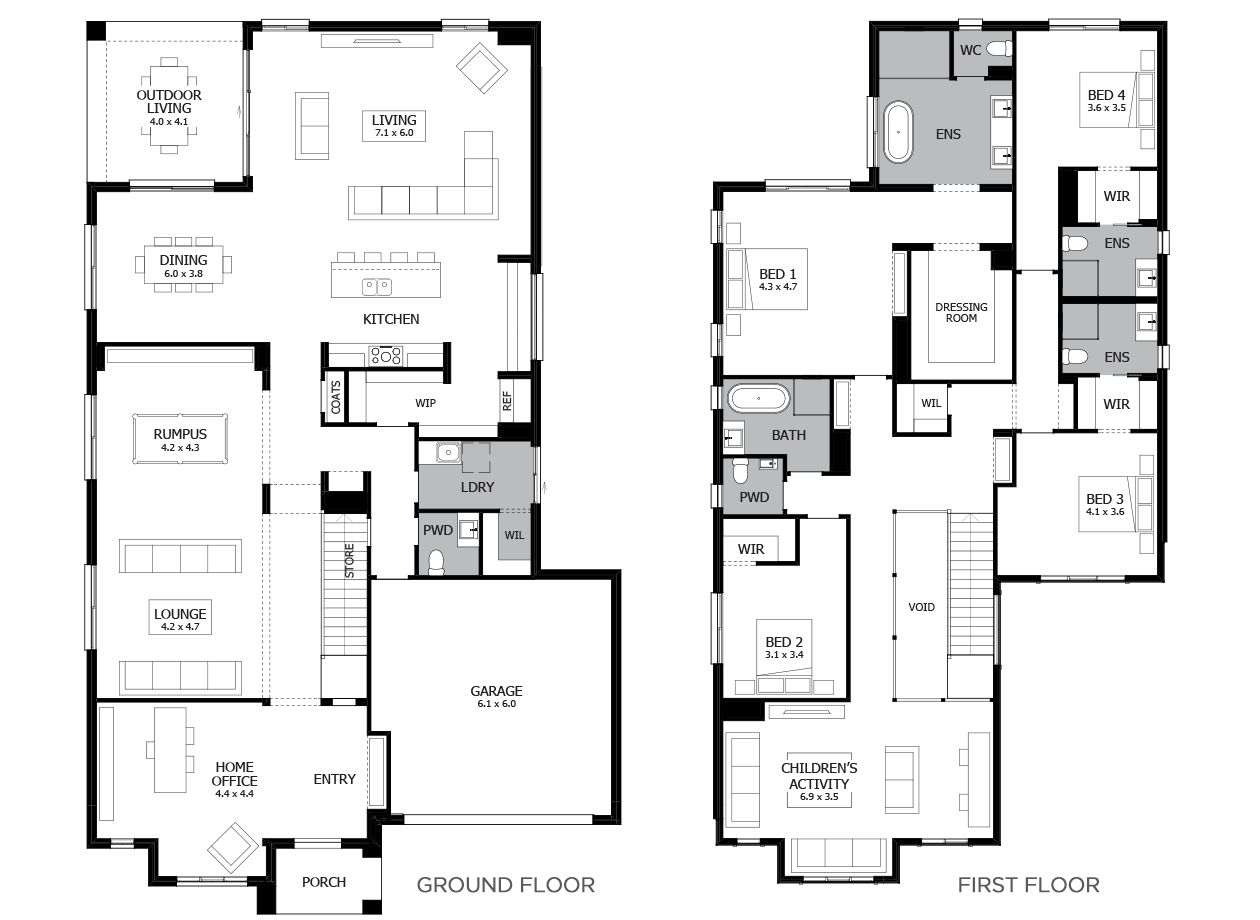 Toorak Double Storey House Design with 4 Bedrooms | MOJO Homes