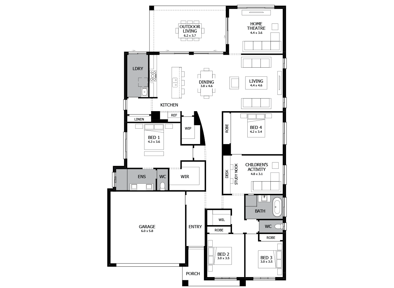 Atrium 31-Single storey house design Atrium 31-Single storey house design