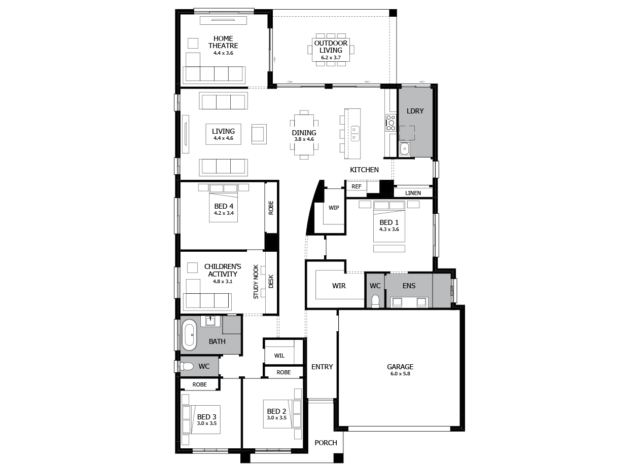 Atrium 31-Single storey house design Atrium 31-Single storey house design