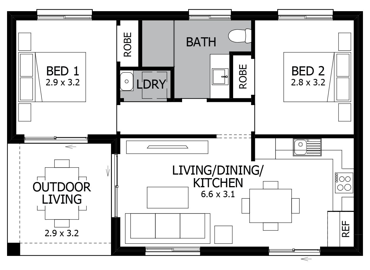Banksia-Granny Flat House Plan Banksia-Granny Flat House Plan