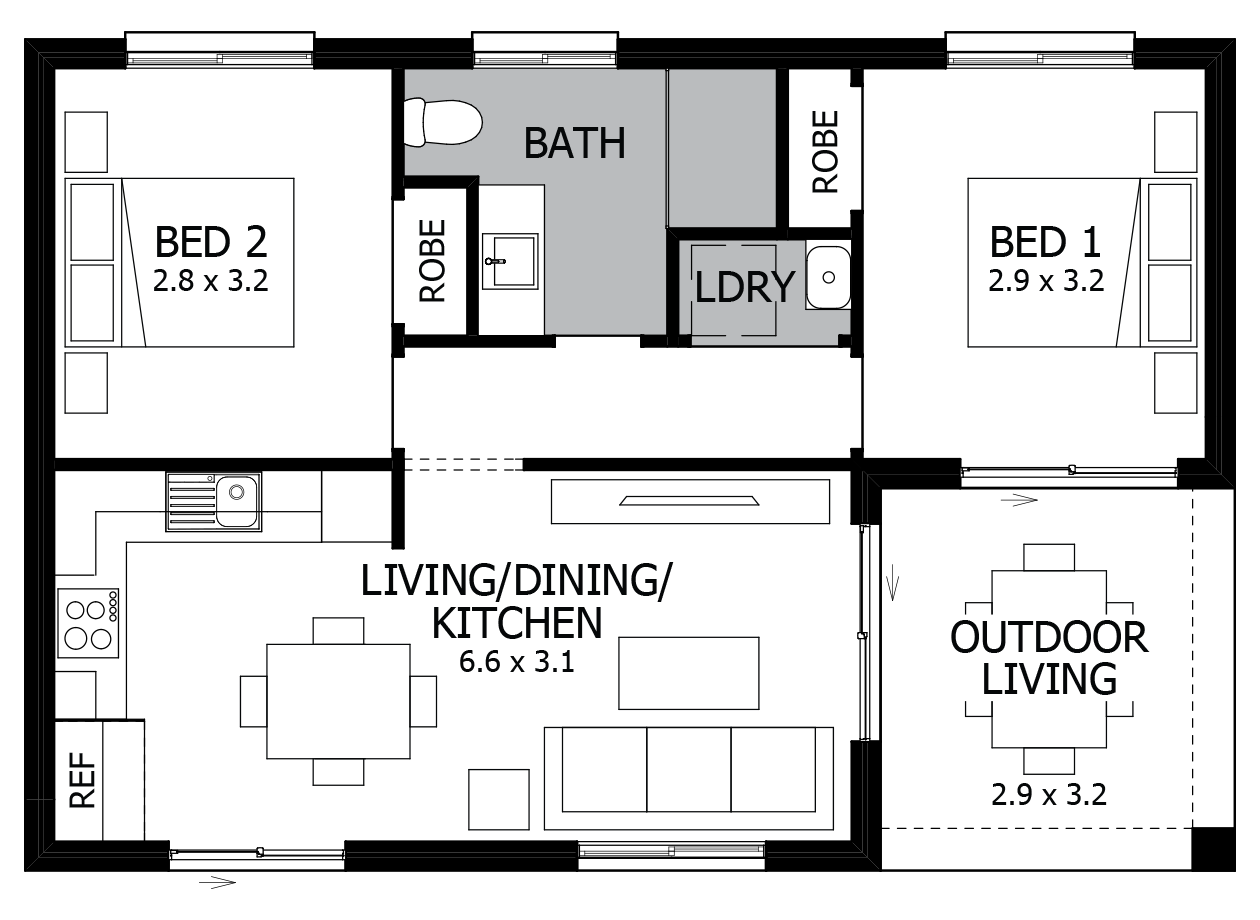 Banksia-Granny Flat House Plan Banksia-Granny Flat House Plan