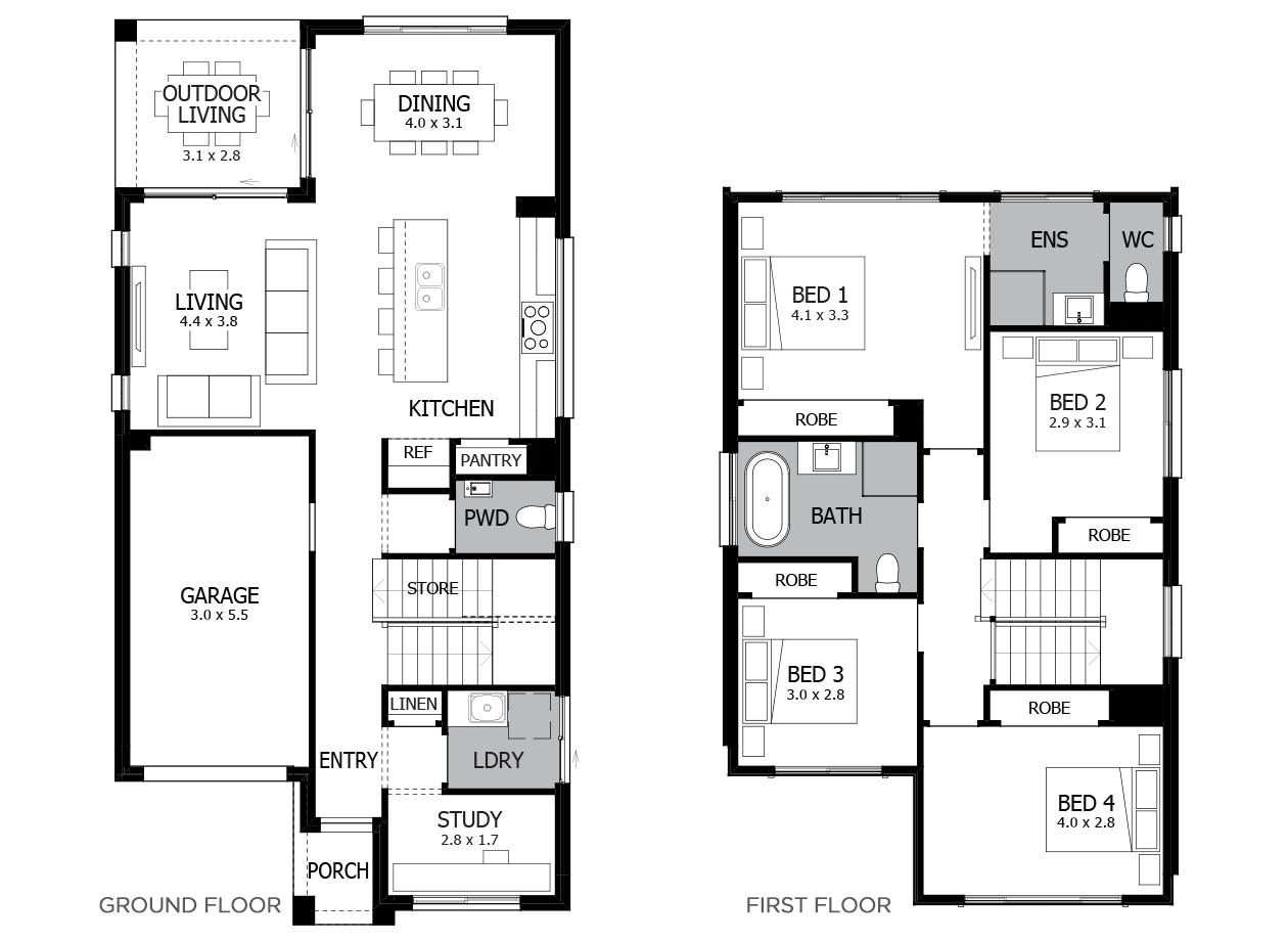 Bondi 20-Double Storey House Design-4 Bedroom Bondi 20-Double Storey House Design-4 Bedroom