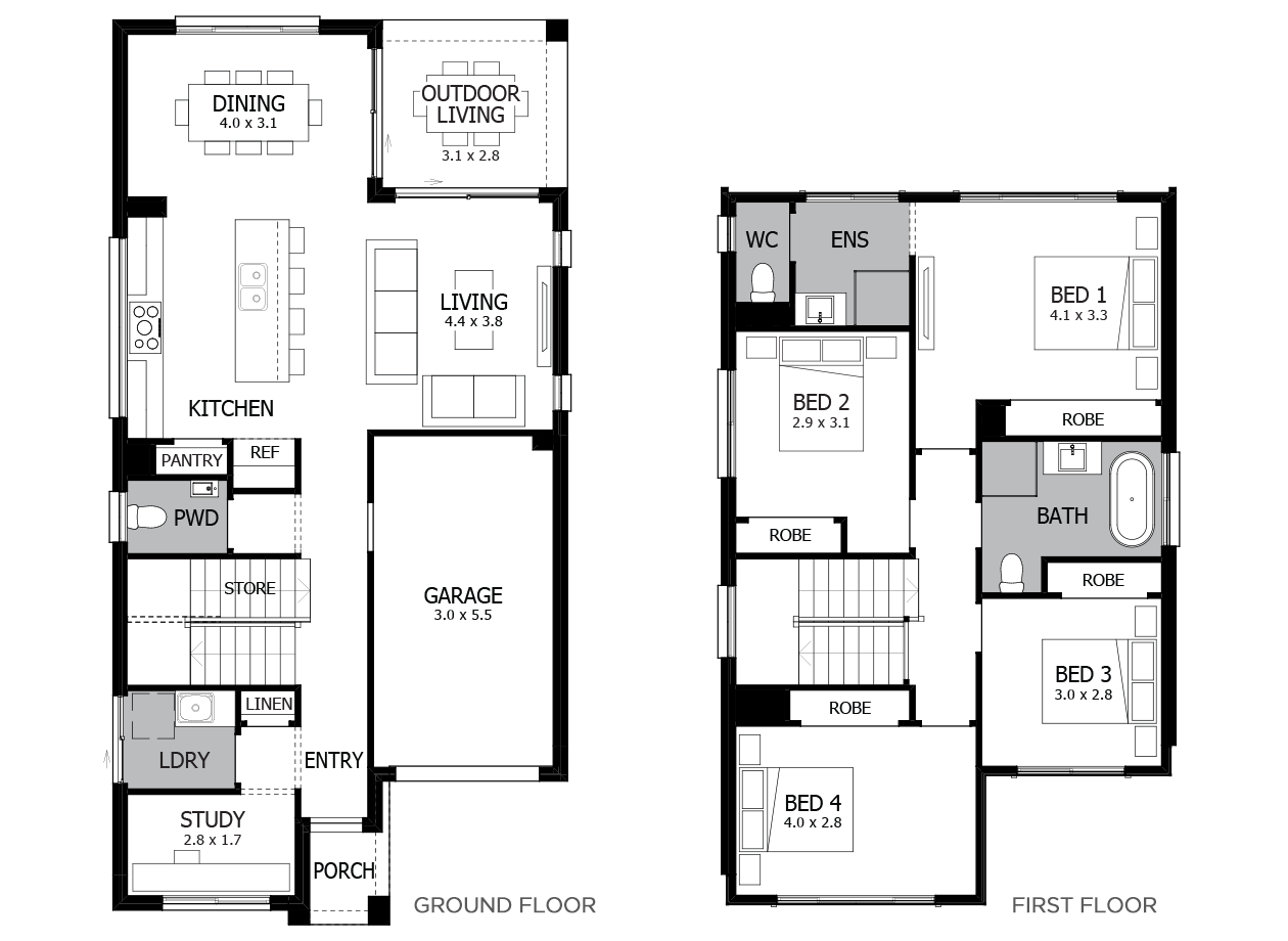 Bondi 20-Double Storey House Design-4 Bedroom Bondi 20-Double Storey House Design-4 Bedroom