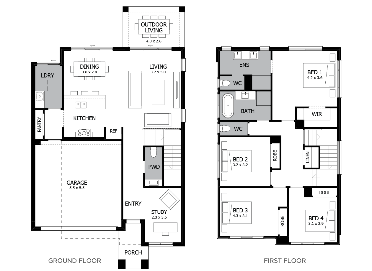 Capri 25-Double Storey House Design-4 Bedroom Capri 25-Double Storey House Design-4 Bedroom