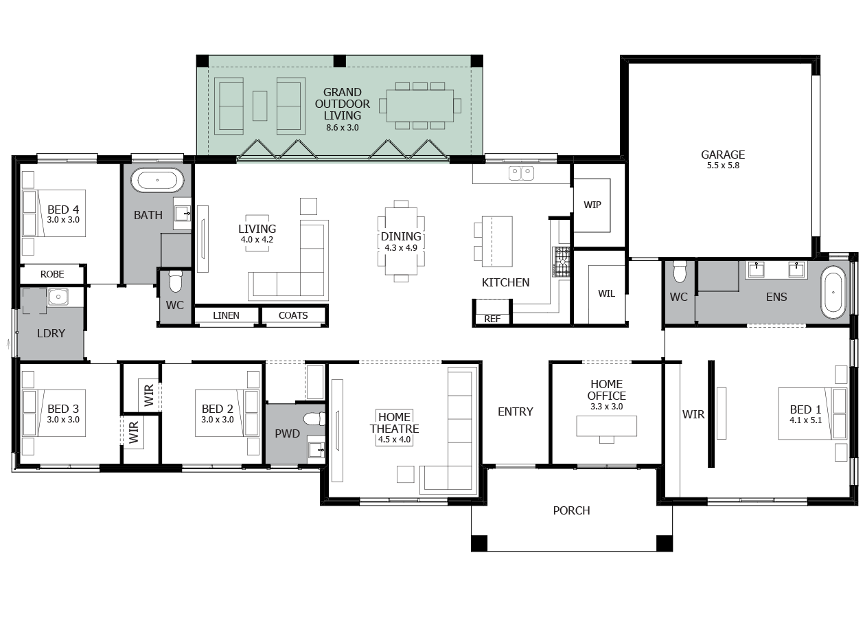 Carrington Grand One 31-Acreage home design -Option 3 Carrington Grand One 31-Acreage home design -Option 3