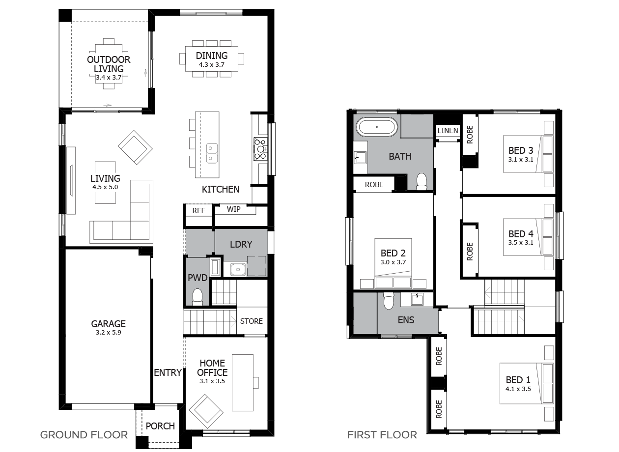 Charleston 24-Double Storey House Design-4 Bedroom Charleston 24-Double Storey House Design-4 Bedroom