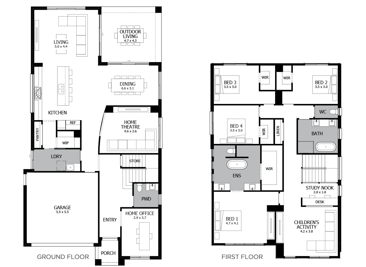 Chevron 37-Double Storey House Design-4 Bedroom Chevron 37-Double Storey House Design-4 Bedroom