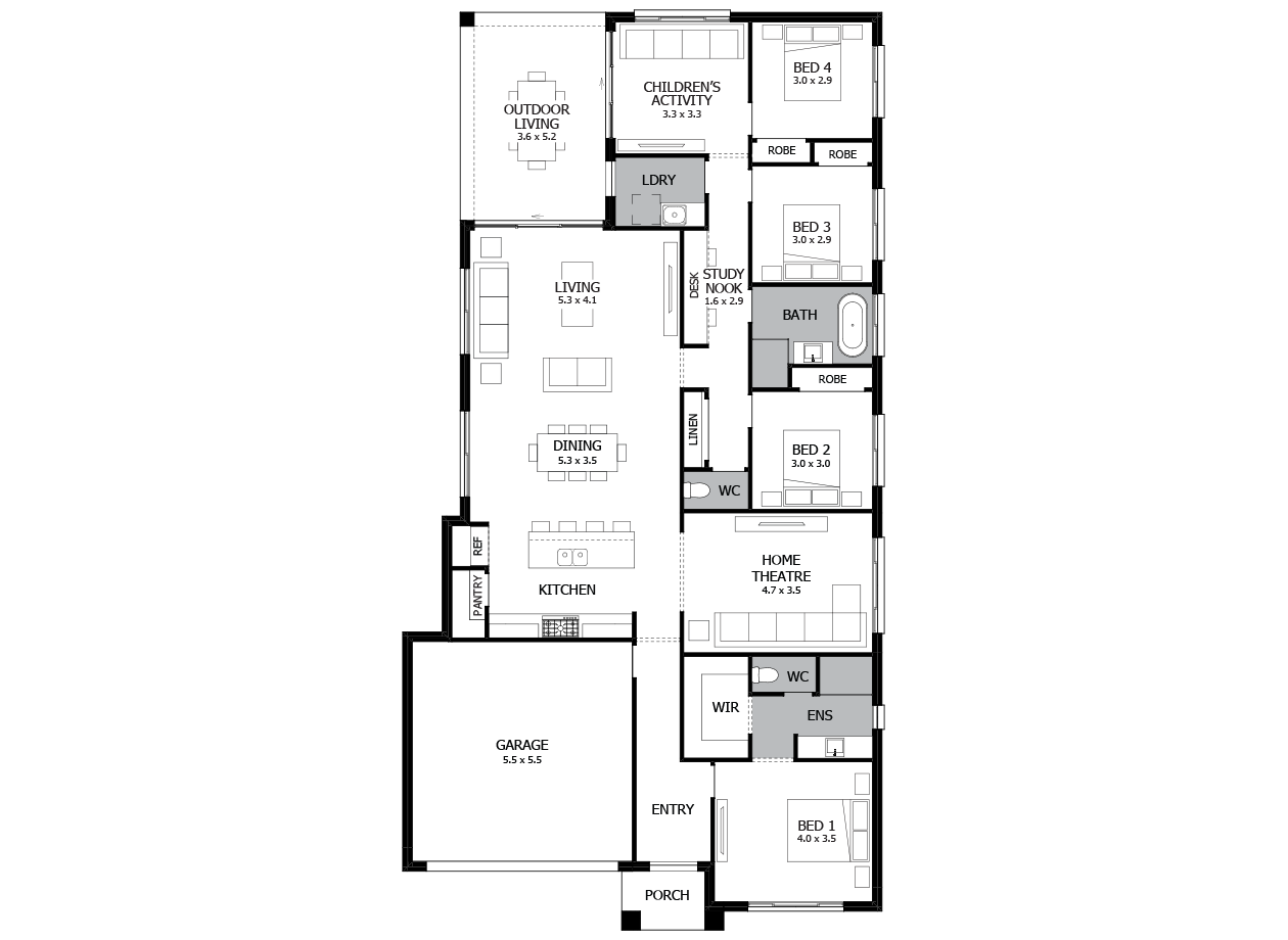 Conga 26-Single Storey home design Conga 26-Single Storey home design