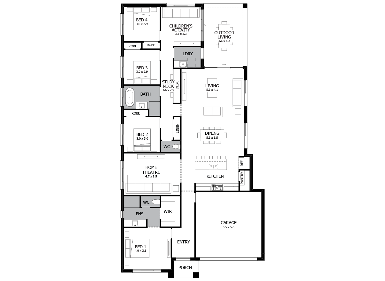Conga 26-Single Storey home design Conga 26-Single Storey home design