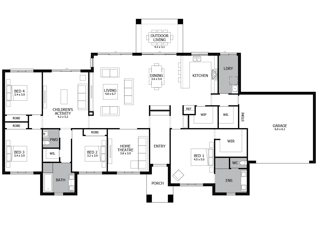 Dalton 34-Acreage House Design-4 bedroom Dalton 34-Acreage House Design-4 bedroom