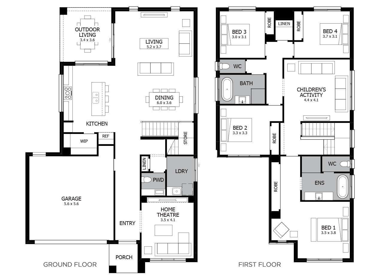 Encore 32-Double Storey House Design-4 Bedroom Encore 32-Double Storey House Design-4 Bedroom