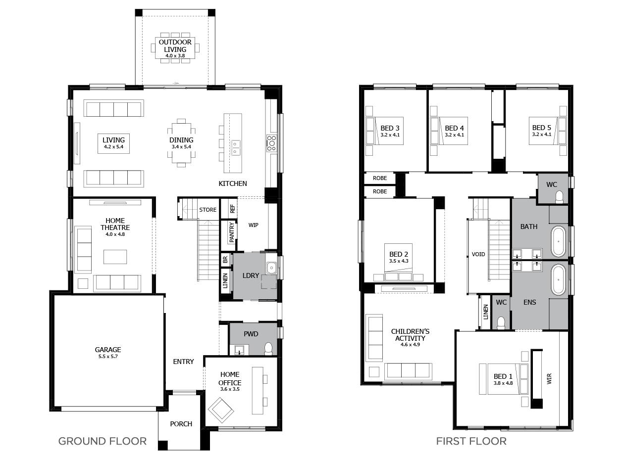 Enigma Double Storey House Design with 5 Bedrooms MOJO Homes