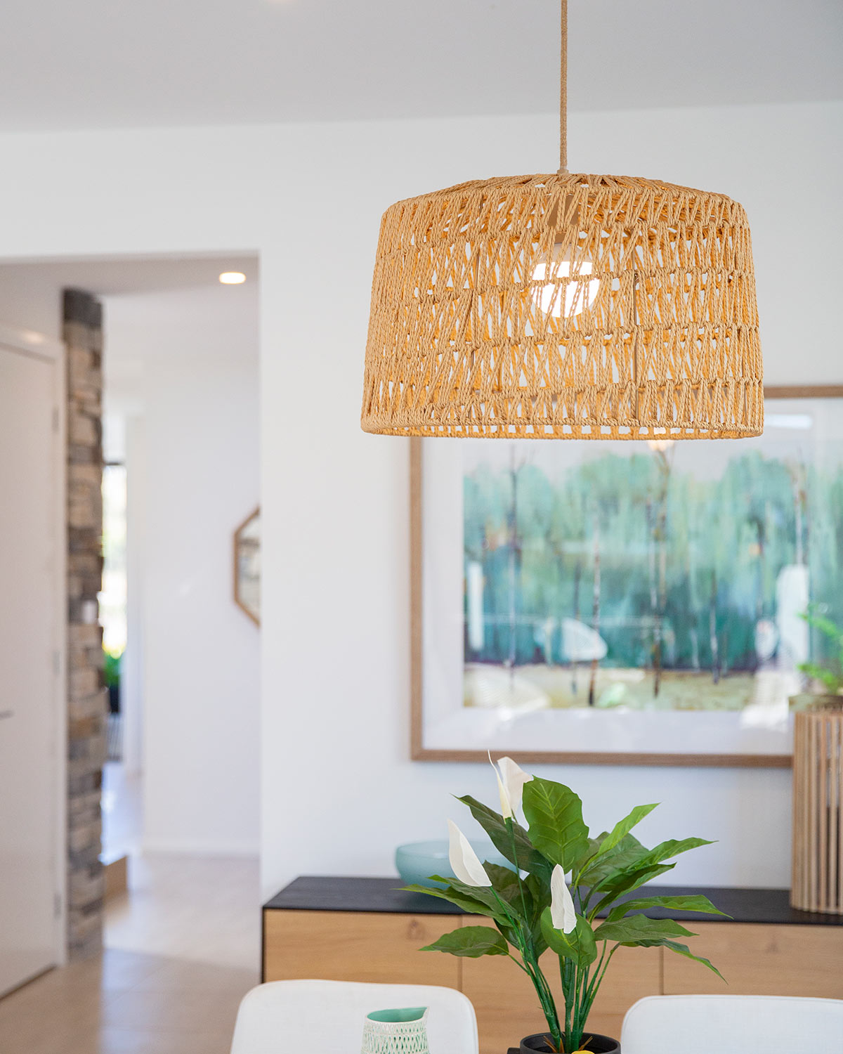 Rattan Pendant Light