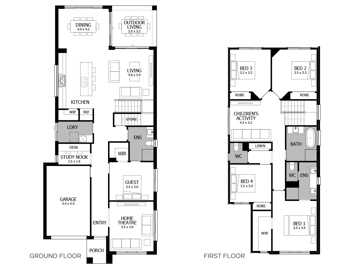 Lido 28-Double Storey House Design-5 Bedroom