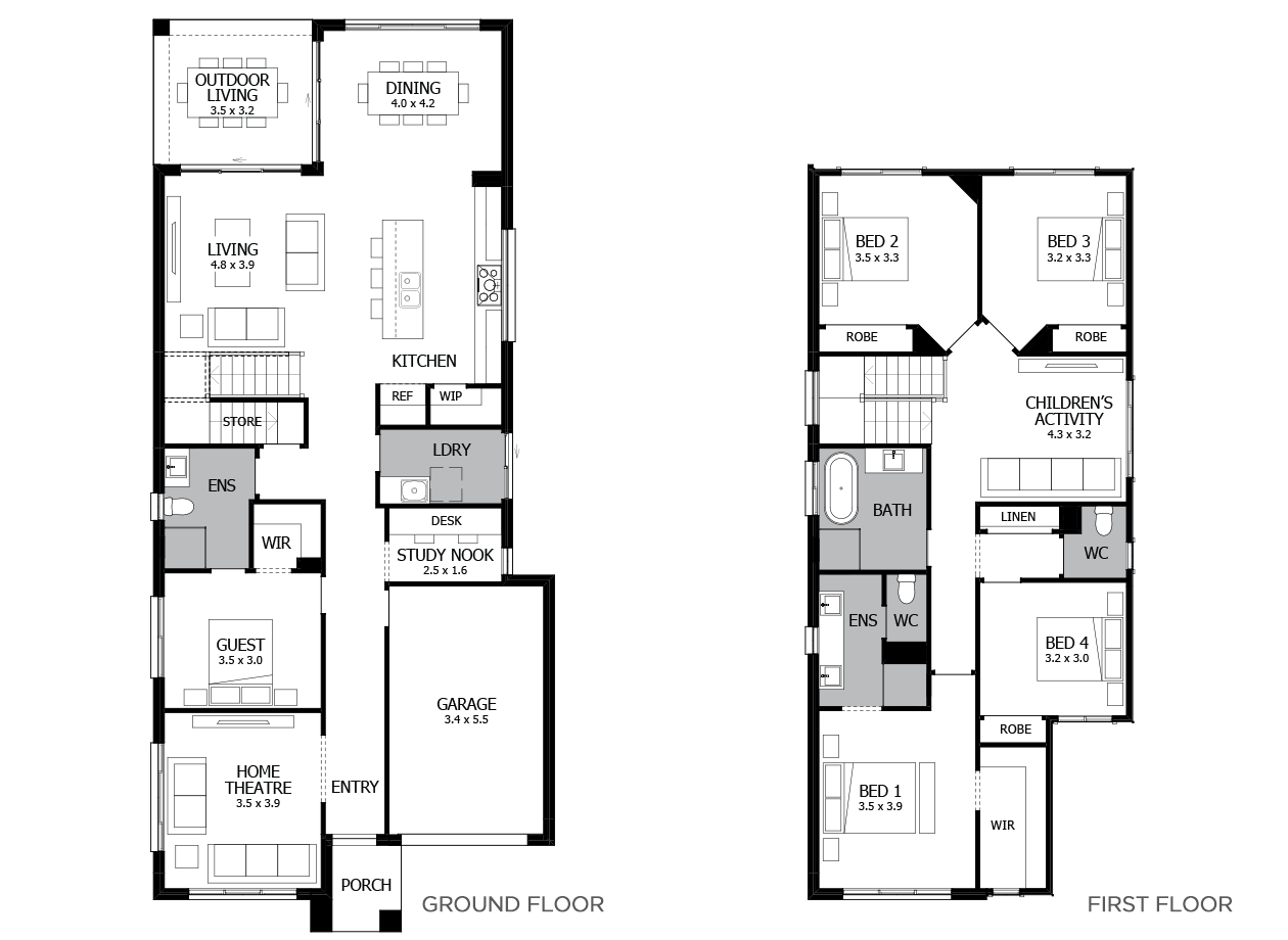 Lido 28-Double Storey House Design-5 Bedroom