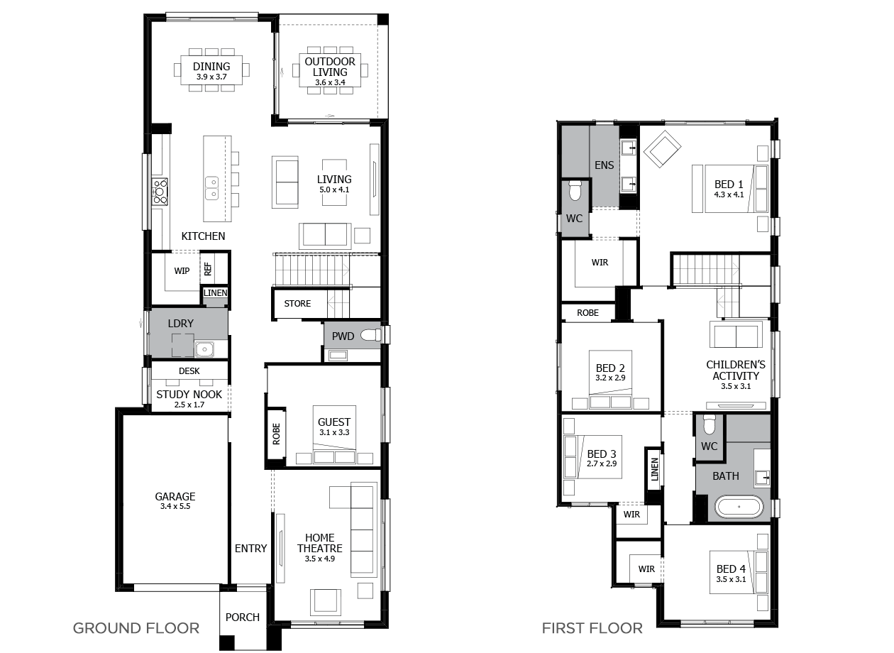 Lido 29-Double Storey House Design-5 Bedroom
