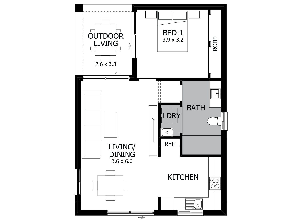 Lily-Granny Flat House Plan Lily-Granny Flat House Plan