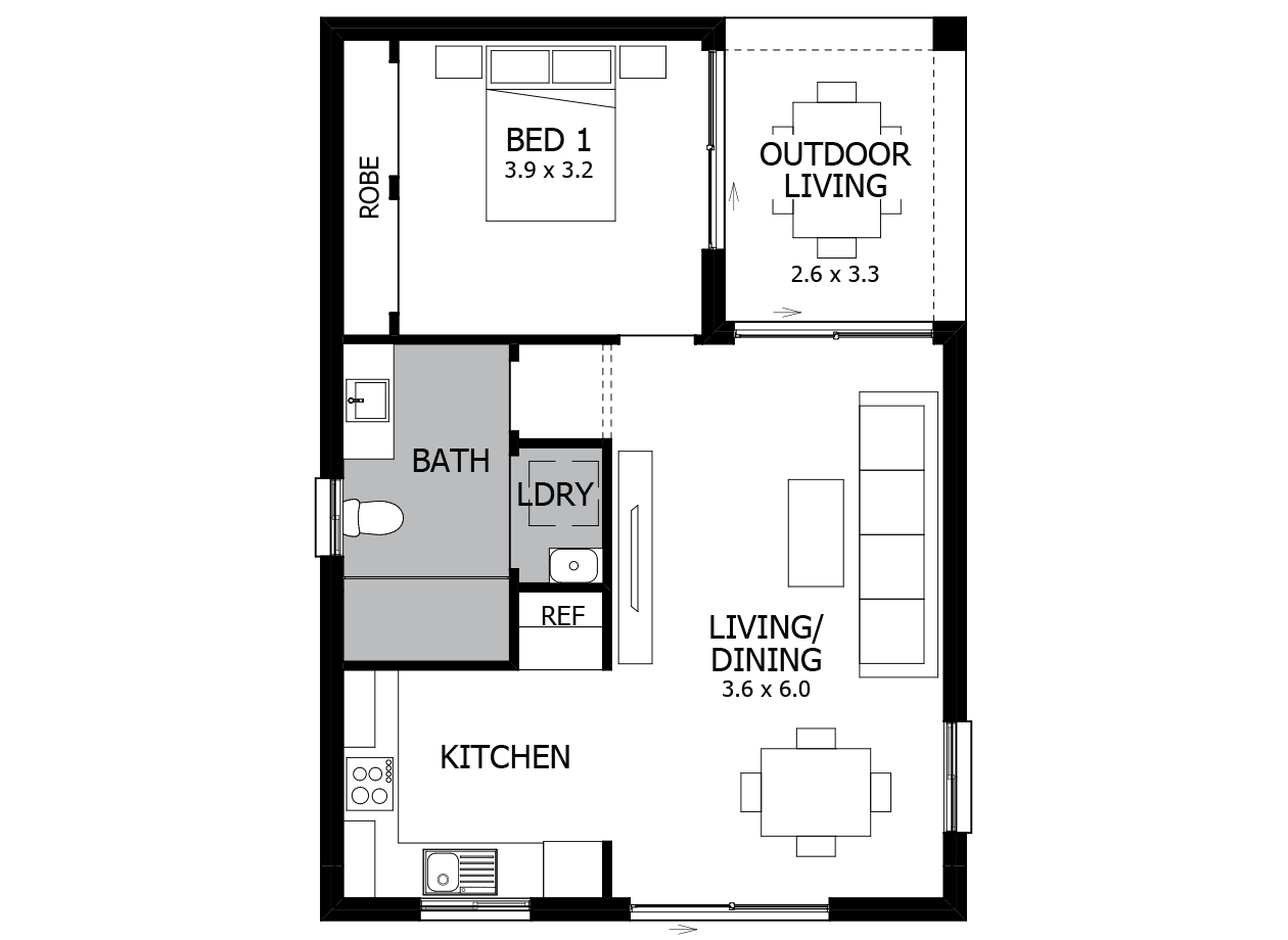 Lily-Granny Flat House Plan Lily-Granny Flat House Plan