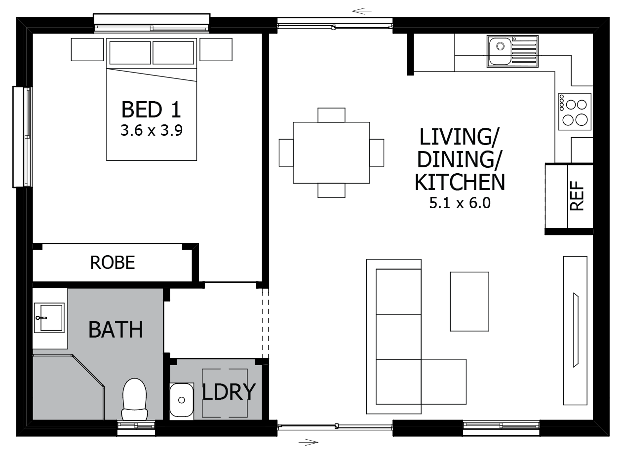 Magnolia-Granny Flat House Plan Magnolia-Granny Flat House Plan