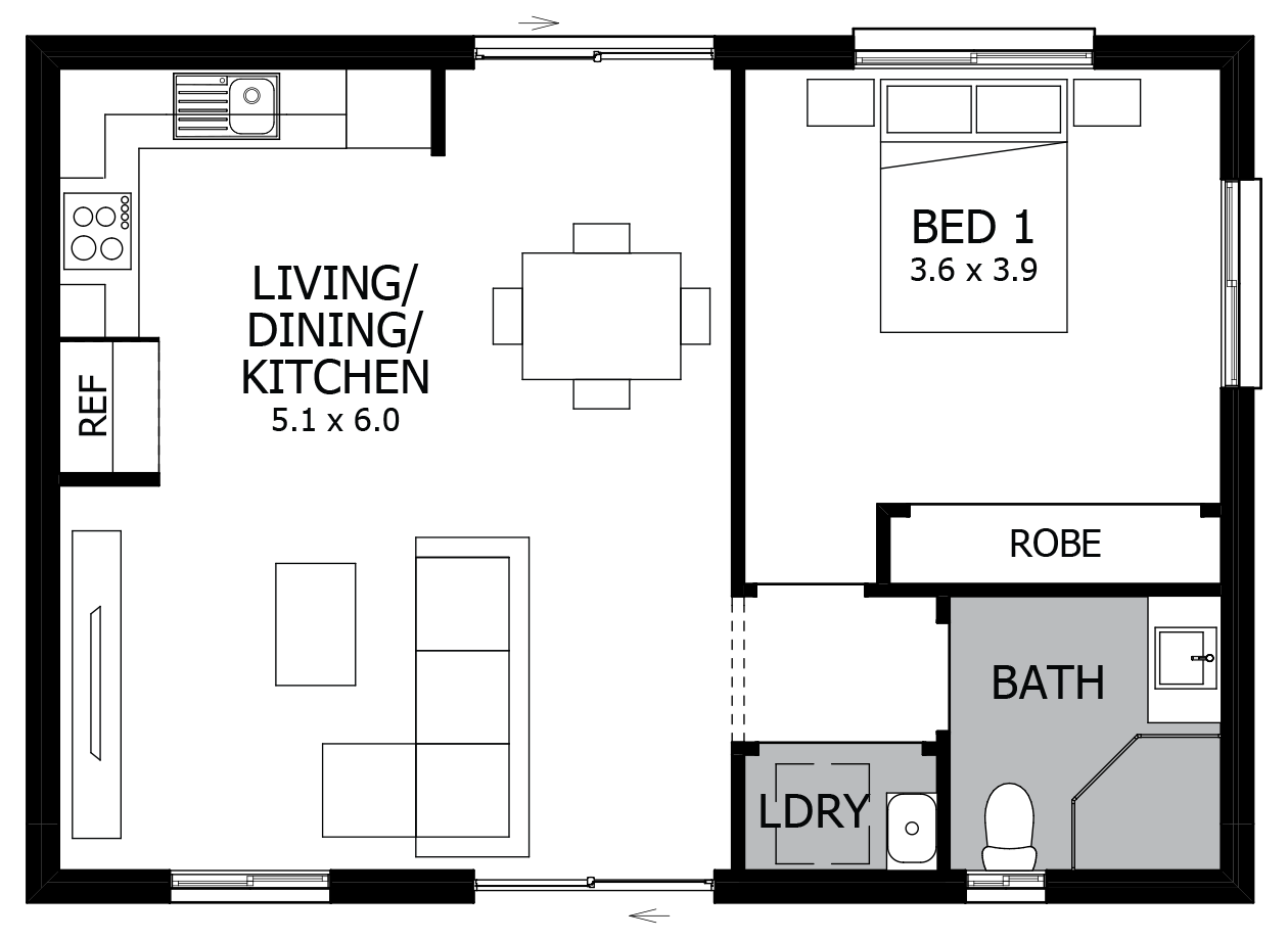Magnolia Granny Flat With 1 Bedroom Mojo Homes