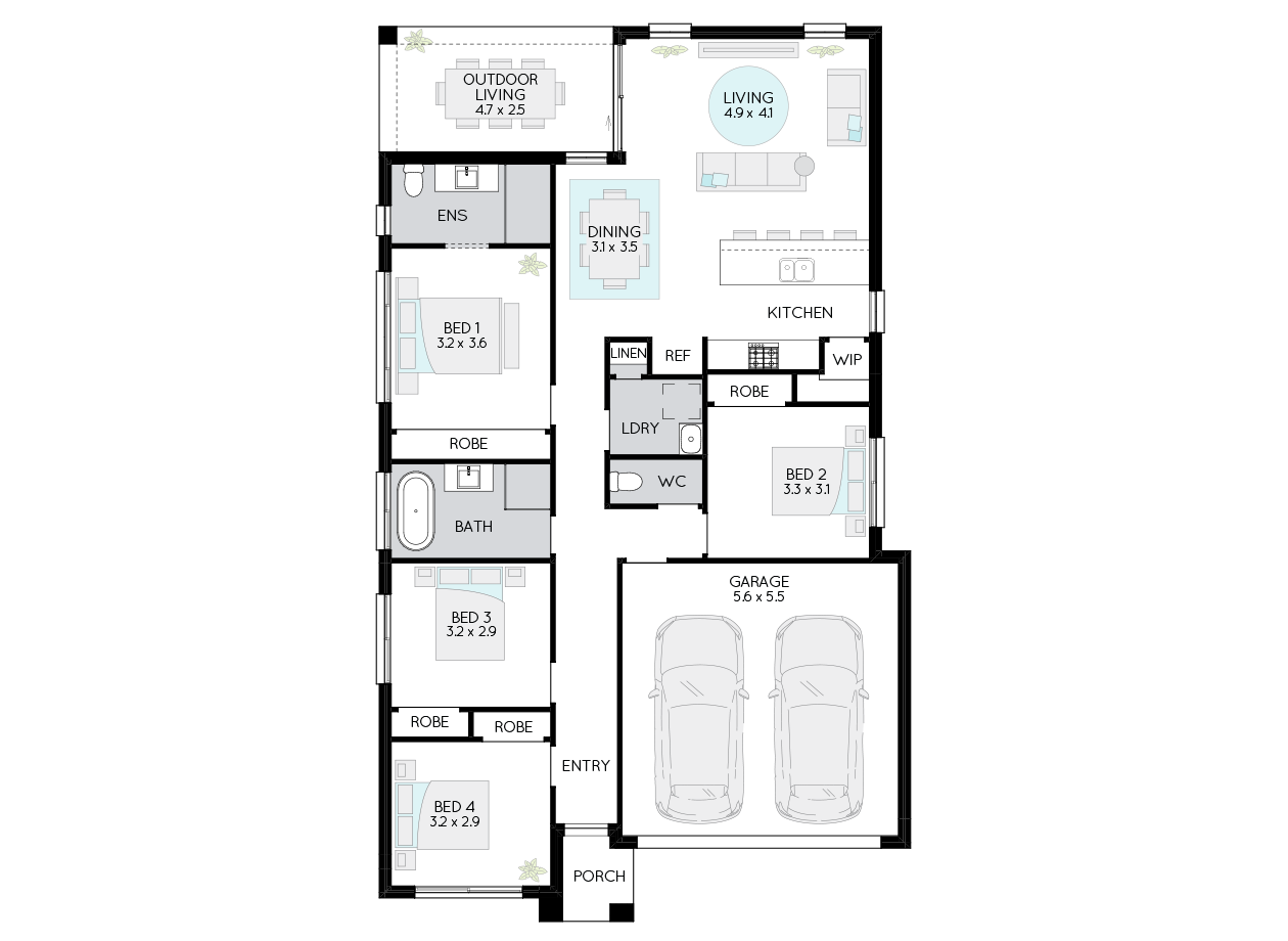 Radiate 19-Single Storey Home Design-MOJO Homes Radiate 19-Single Storey Home Design-MOJO Homes