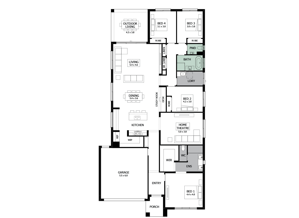 Rumba 29-Single Storey house design-Option 5 Rumba 29-Single Storey house design-Option 5