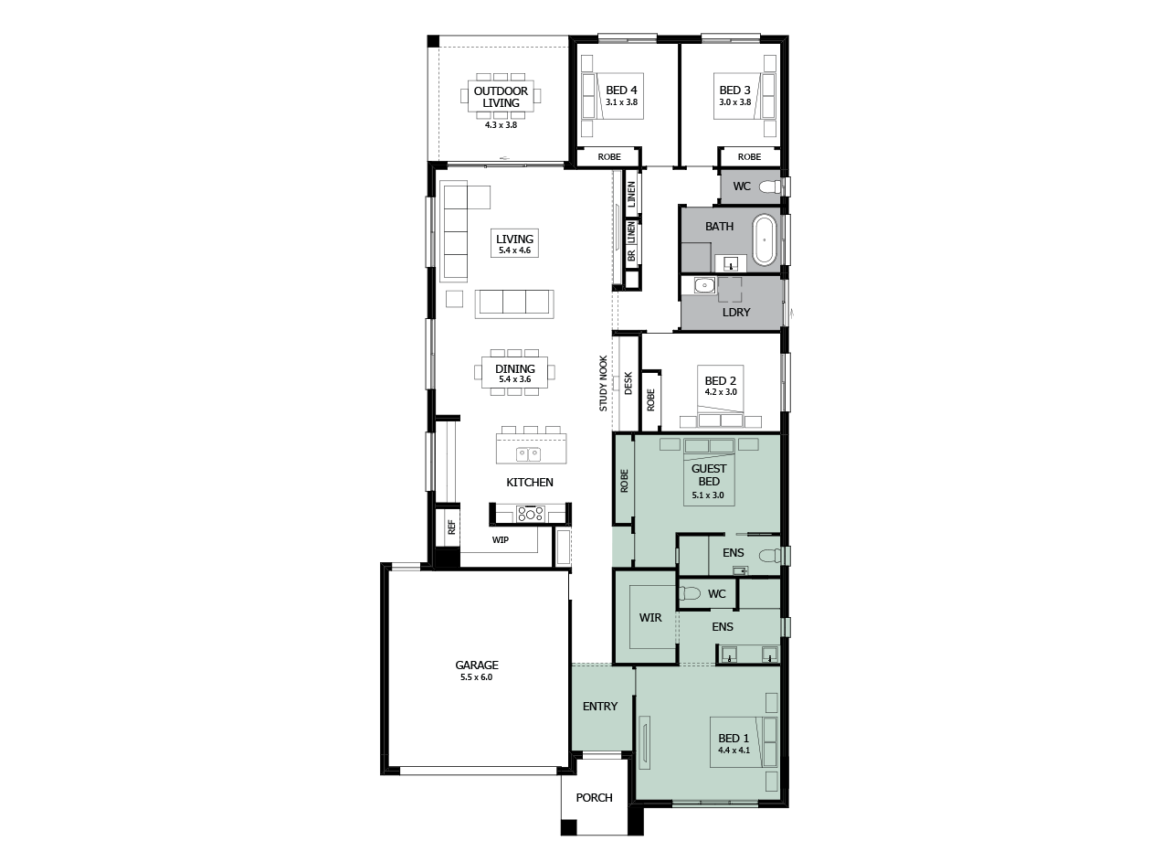 Rumba 29-Single Storey house design-Option 6 Rumba 29-Single Storey house design-Option 6