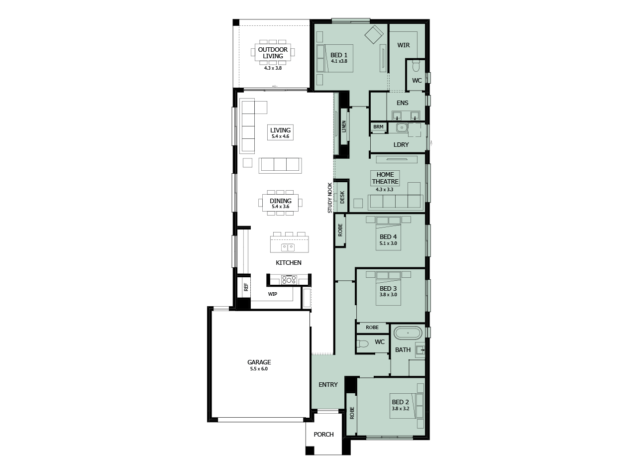 Rumba 29-Single Storey house design-Option 7 Rumba 29-Single Storey house design-Option 7