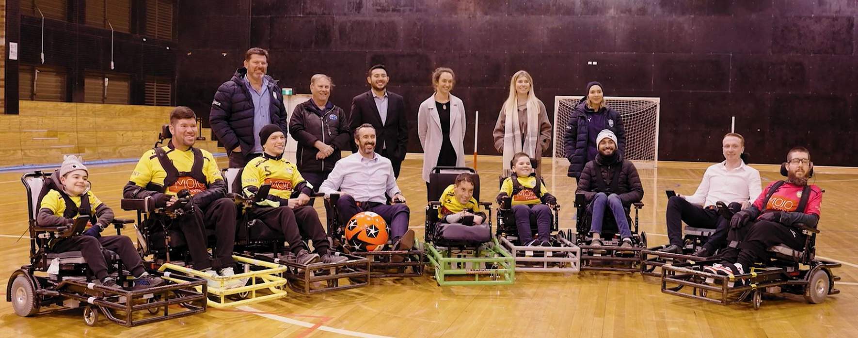 MOJO Homes Meets Hills United Powerchair Team