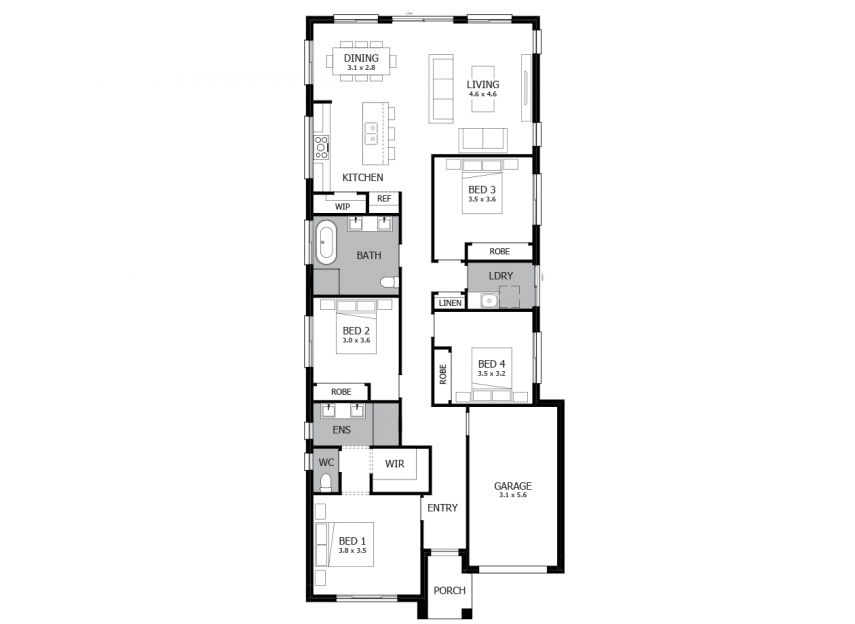 Alpha 18-Single Storey Home RHS