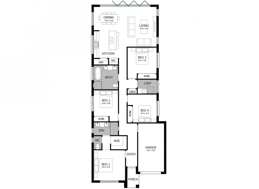 Alpha 17 - Bi-Fold Door to Rear Wall RHS