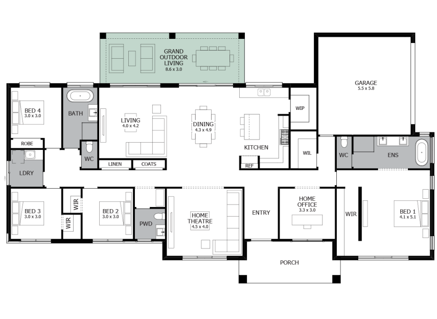 Carrington Grand One-Option 1-RHS