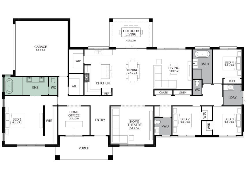 Carrington Grand One-Option 4-LHS