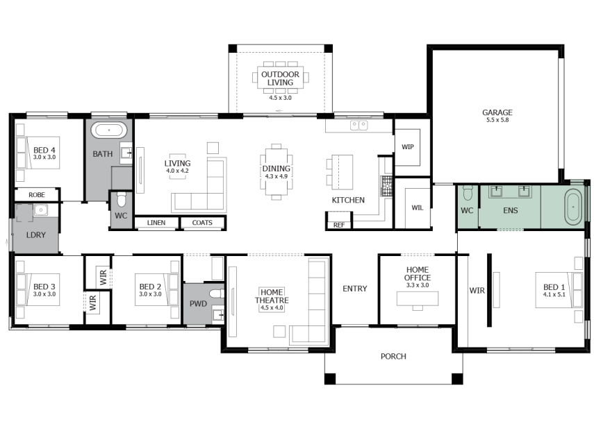 Carrington Grand One-Option 4-RHS
