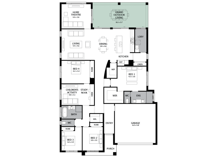 Atrium 31- Option 2- Grand Outdoor Living- RHS