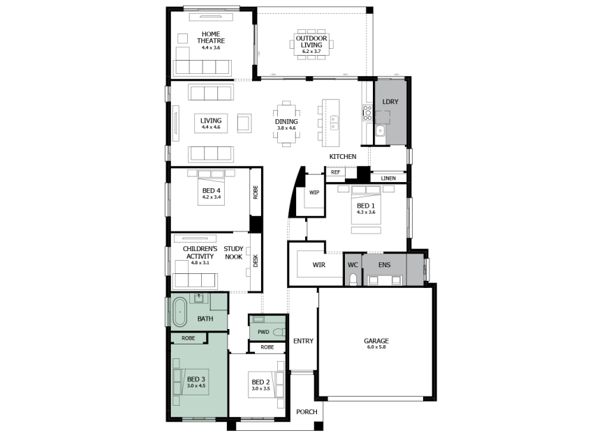 Atrium 31- Option 7- Internal WC- RHS