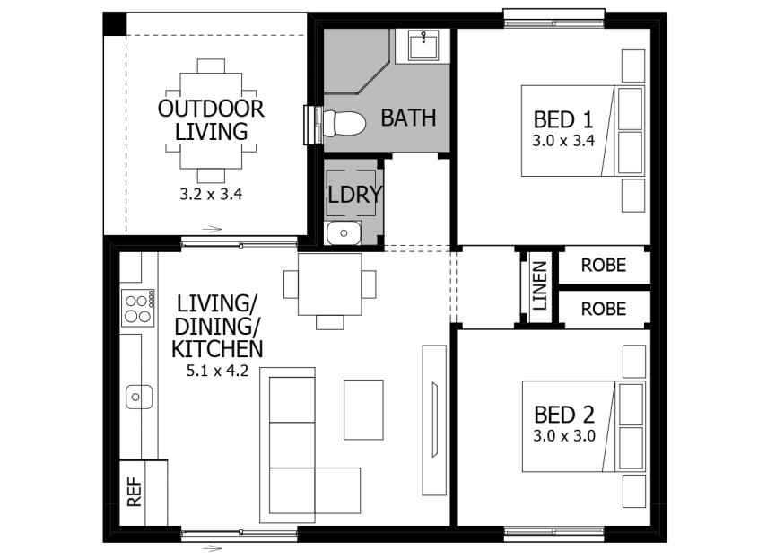 Waratah Granny Flat- RHS