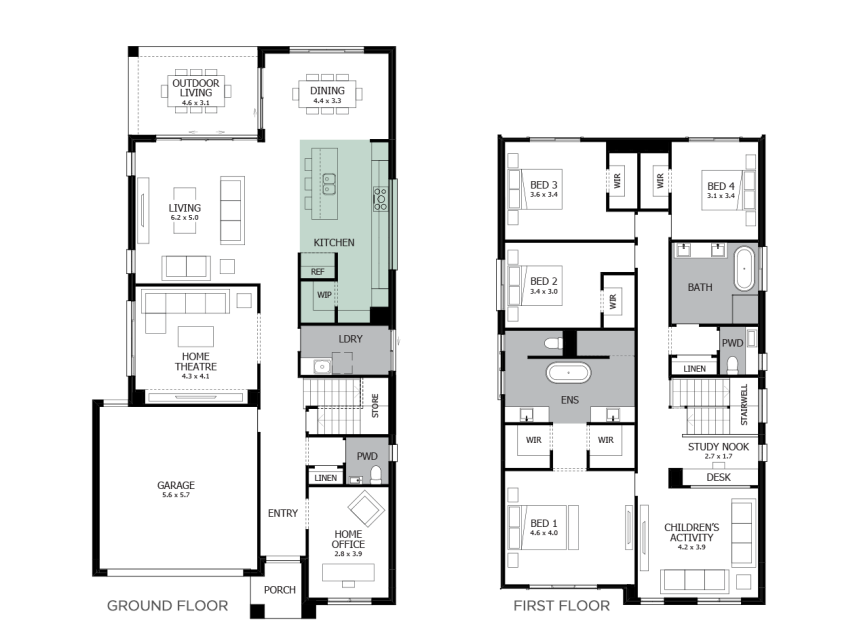 Nautica 36- Option 2- Grand Kitchen- LHS