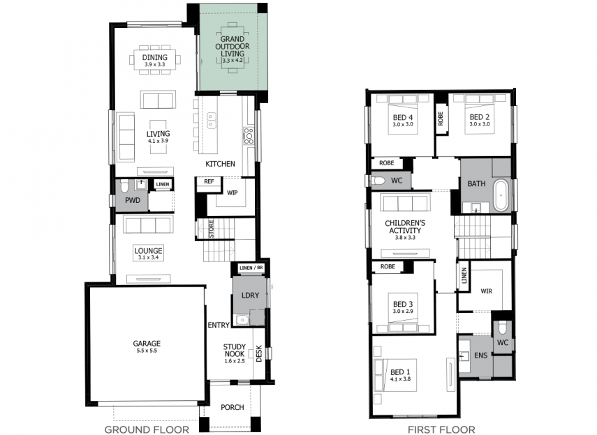 Tivoli 27- Option 1- Grand Outdoor Living- LHS