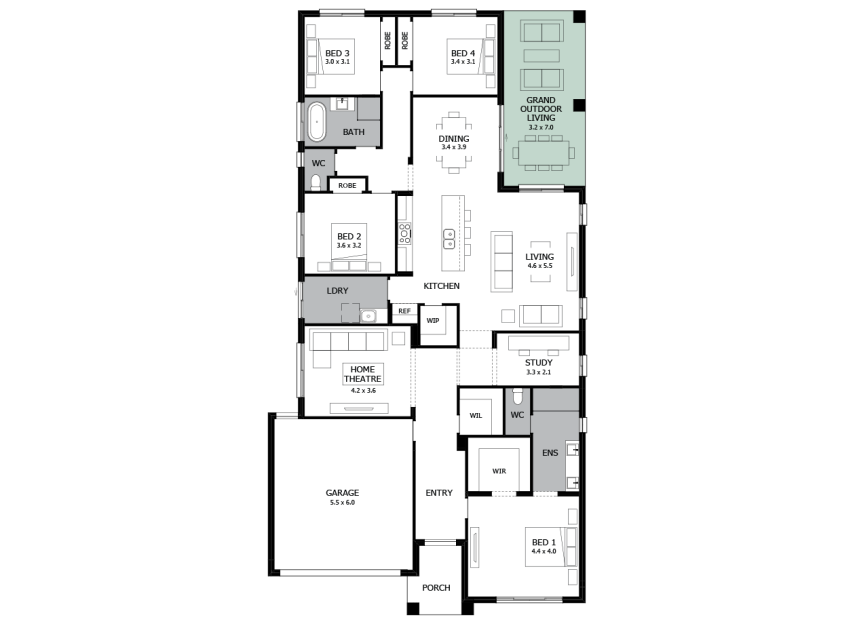 Verve 28- Option 3- Grand Outdoor Living- LHS