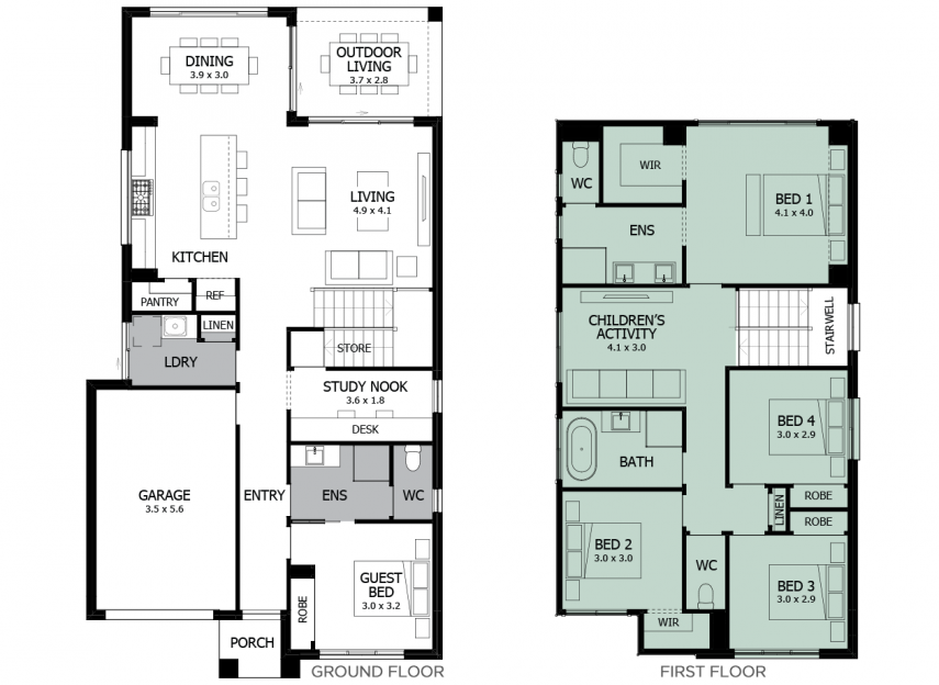 Lido 26- Option 2- Master Suite to rear- LHS