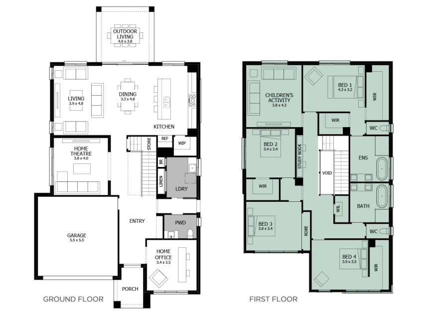 Enigma 36- Option 12- Bed 1 and Childrens Activity- LHS