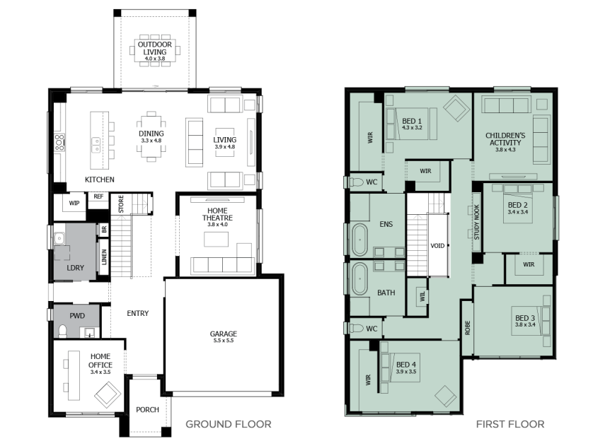 Enigma 36- Option 12- Bed 1 and Childrens Acitivty- RHS