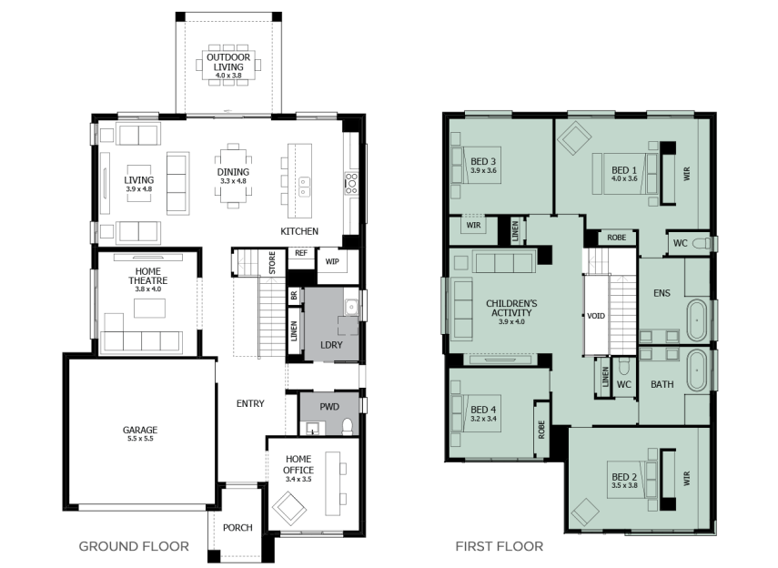 Enigma 36- Option 13- Bed 1 to rear- LHS