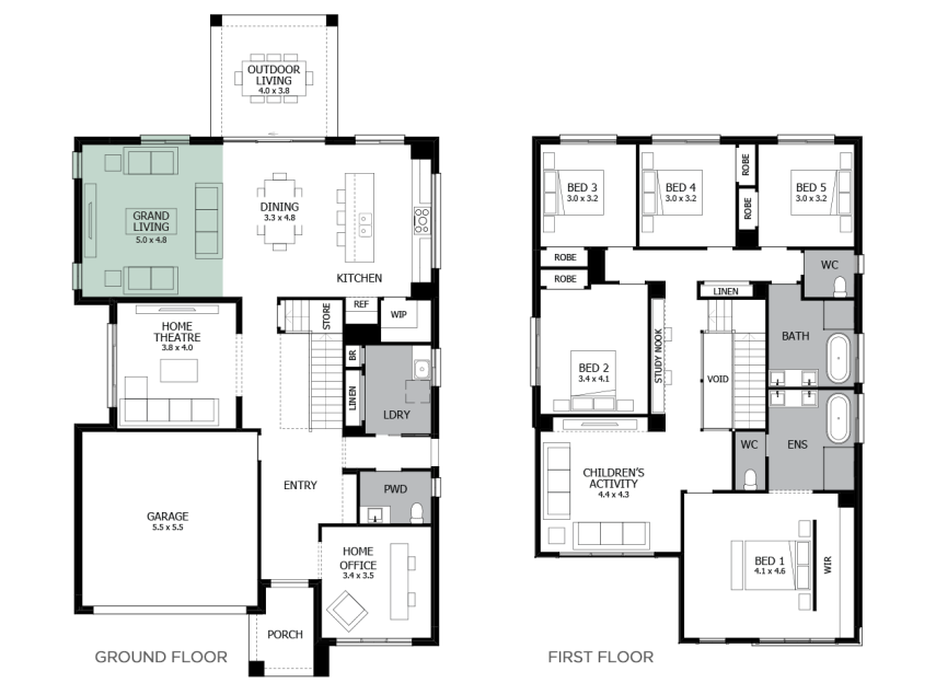 Enigma 36- Option 3- Grand Living area- LHS